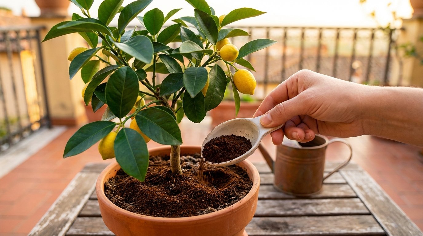 scopri il metodo naturale e gratuito dei giardinieri per coltivare limoni rigogliosi in poche settimane usando scarti di cucina invece di fertilizzanti costosi